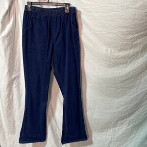 Romans 16w elastic waist pull-on style blue jean pant euc cotton spandex blend
